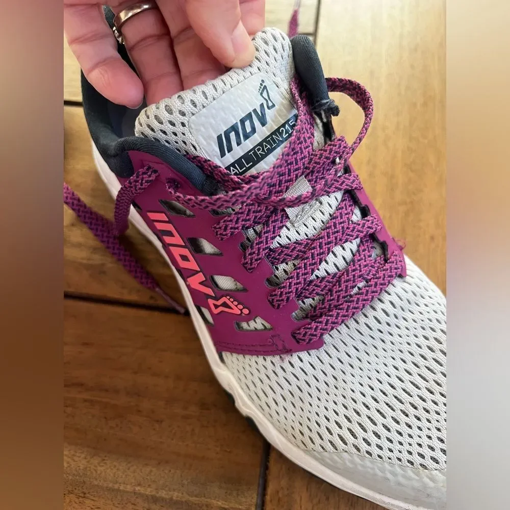 Inov-8 Women's Fuchsia and light gray Athletic Shoes; Size 8.5. Great condition!